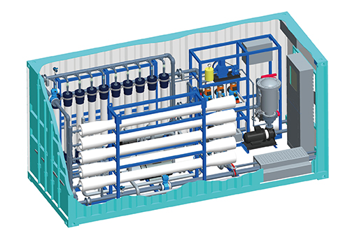 Containerized UF-RO Seawater Desalination Plant